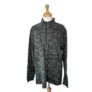 Lululemon Surge Warm 1/2 Zip Rulu Heritage Camo Olive Green Size XL